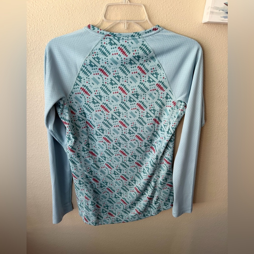 Patagonia Women's Small Capilene Midweight Top Baselayer Icefall Blue Big Sky - Picture 3 of 12